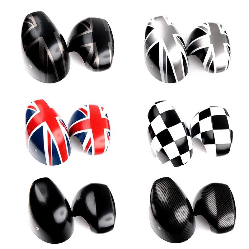 For Mini One Cooper S JCW Countryman F60 F54 F55 F56 F57 The Black Flag Shell Car Door Rear View Mirror Covers Accessories