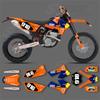 SPACE Custom Motorcycle Graphics Background Decal for KTM 2005 2006 SXF 2006 2007 XCF 2005 2006 2007 EXC Decals Stickers Kits 07