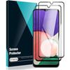 Полное закаленное стекло для Samsung A22 5G (6,6 дюйма) Набор из 4 Черных Защитных Пленок Высокой Прочности Анти-отпечатки