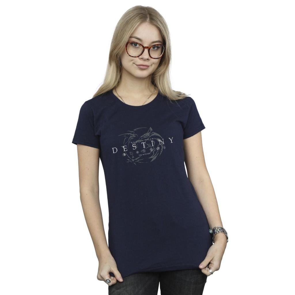 Netflix Womens/Ladies The Witcher Wolf´s Destiny Cotton T-Shirt
