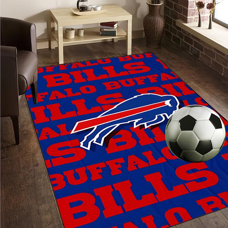 Buffalo basketball Logo Rug Office Carpet Non-Slip Mat, Chair Rug Floor Covering for Gaming, Bedroom, Living Room , Home Decor Christmas Gift