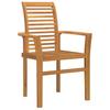 Garden Dining Set 5 pcs Brown Solid Teak Wood