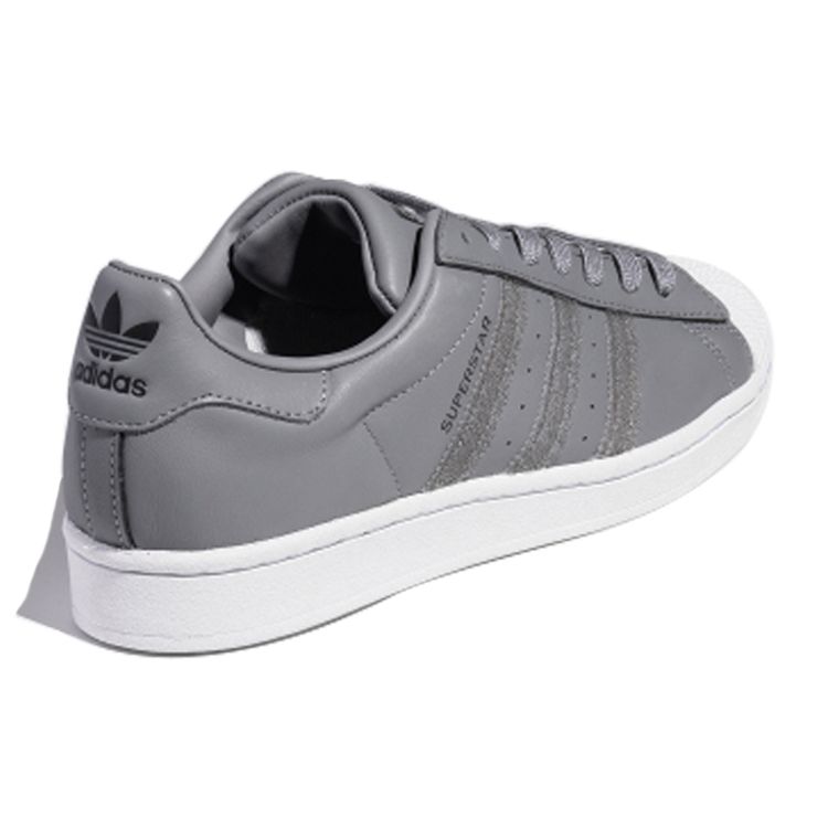 Adidas Originals Superstar Retro Casual Durable Low-Top Skate Shoes Unisex Sneakers Gray FX7766