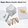 Полутвердый моделирующий гель Magic Mirror Powder 3D прозрачный клей для фототерапии ногтей многофункциональный клей для замачивания УФ-маникюра
