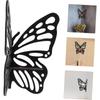 Display Shelf Wooden Butterfly Stand Shelves Rack Wall Shelf Butterfly Shower Decorations Stickers Round Wall Shelf Hanging Shelf Medal Display Hanger