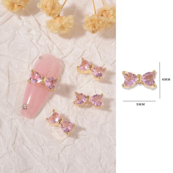 Нежный декор для ногтей, изысканная форма, циркон, устойчивый к выцветанию