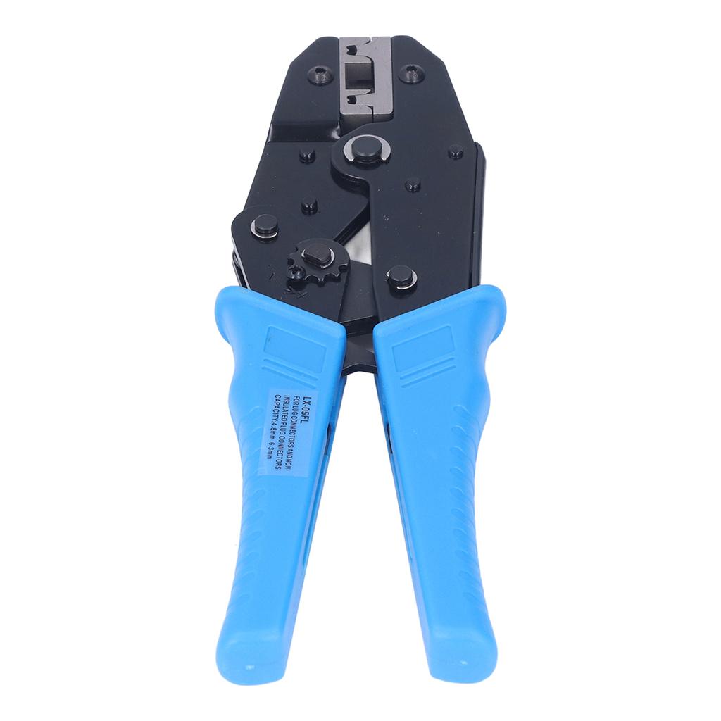Wire Crimper Ratchet Type Automatic Lock Insulated Terminal Crimper for 3/6AWG for Line Connection