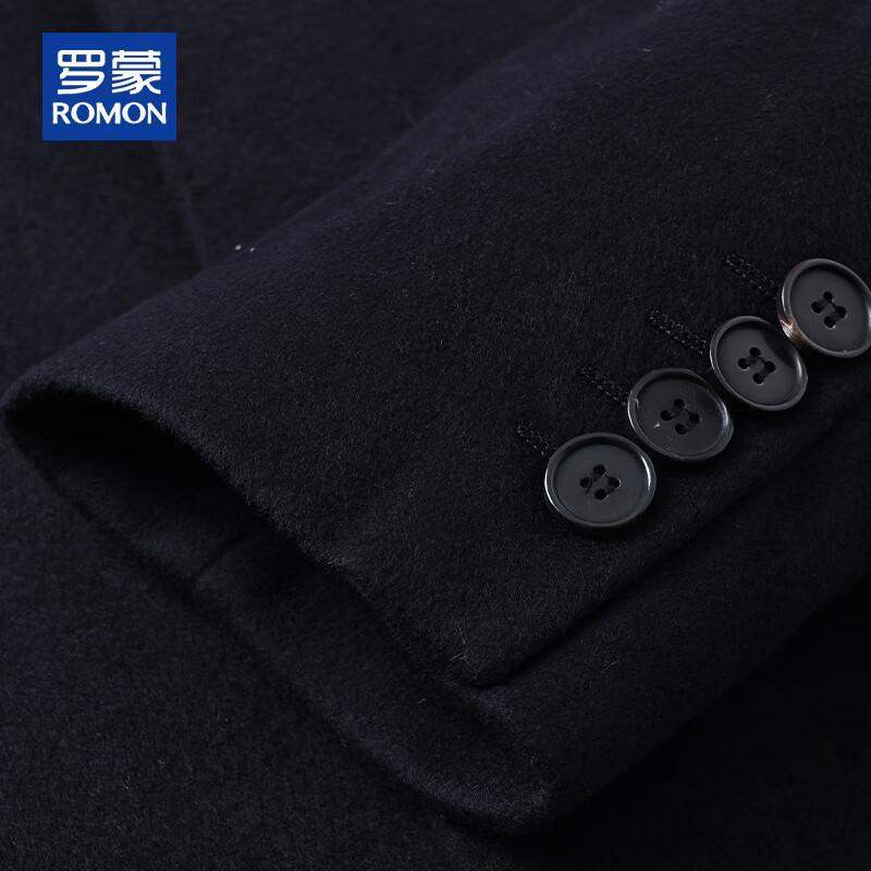 ROMON Мужское пальто средней длины из 100% чистой шерсти с утолщенной подкладкой