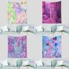 Cartoon Internet Addicted Girl Hanging Cloth Office Living Room Tapestry Home Wall Decoration Tapestry