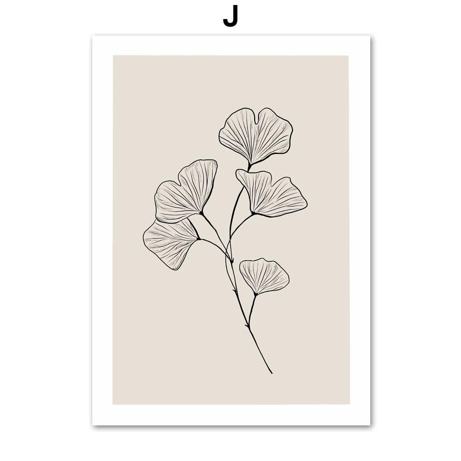 Абстрактный Матисс Танец Растения Листья Линии Постеры и Принты Холст Живопись Скандинавское Настенное Искусство Картины для Декора Гостиной