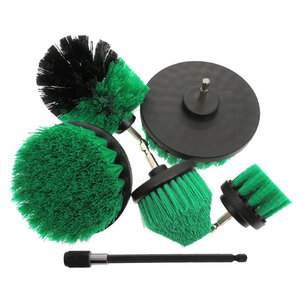 6 шт. 2/2,5/3,5/4/5 дюймов Набор щеток для электродрели Круглые Щетки-скрубберы Инструмент для чистки ковров, ванной комнаты, серфинга