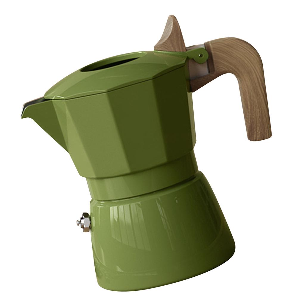 Плита Мока Горшок Профессиональная Портативная Двойные Клапаны Винтажный Стиль Алюминиевый Сплав Кофеварка Горшок