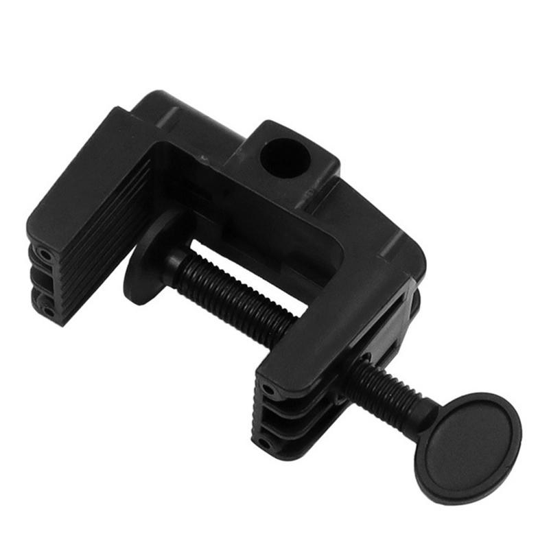 Cantilever Bracket Clamp Non-Slip Broadcast Mic Stand Clamp C Shape Table Mount Clamp for Microphone Desk Lamp Ringlight