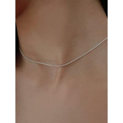 Серебряное теннисное колье