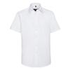 Russell Collection Mens Oxford Tailored Short-Sleeved Shirt