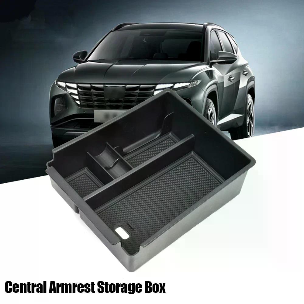 Car Central Armrest Storage Box Center Console Organizer Tray for Hyundai Tucson 2024 Fifth Generation Tucson L Car Accessories
