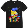 Мальчик на 6-й день рождения Мастер-строитель 6-летний Футболка Свитшот Худи с блоками для Мальчика Девочки Детей