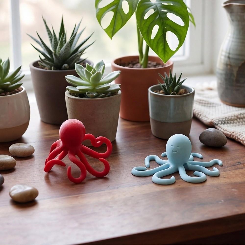 Devil-fish Shaped Plant Stem Support Creative Plant Cutting Holder Outdoor Home Gardening