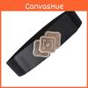 Stylish Pu Wide Waist Belt For Women With Adjustable Elasticity For Chic Casual Outfits