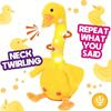 Dancing Talking Duck Toys For Baby Boys And Girls, Singing Mimicking Recording Repeating What You Say Plush Duck Soothe Doll