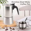 Double Valve Stovetop Coffee Maker 200 Ml Capacity Hand Brewed Coffee Pot Moka Pot  Coffee Brewing