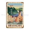 Bratislava Metal Sign Printed Pub Home Cinema Garage Tin Sign Poster