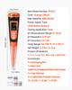 VEVOR Food pH Meter, 0-14 pH Range, IP68 Waterproof Probe, Pocket Tester Kit with Automatic Temperature Compensation, Calibration Powder Packets