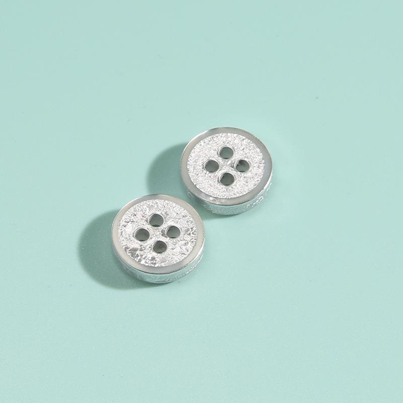 Черно-белая рубашечная пуговица круглая четырехглазая мужская и женская одежда полимерная пуговица детская рубашка пуговица для свитера аксессуары