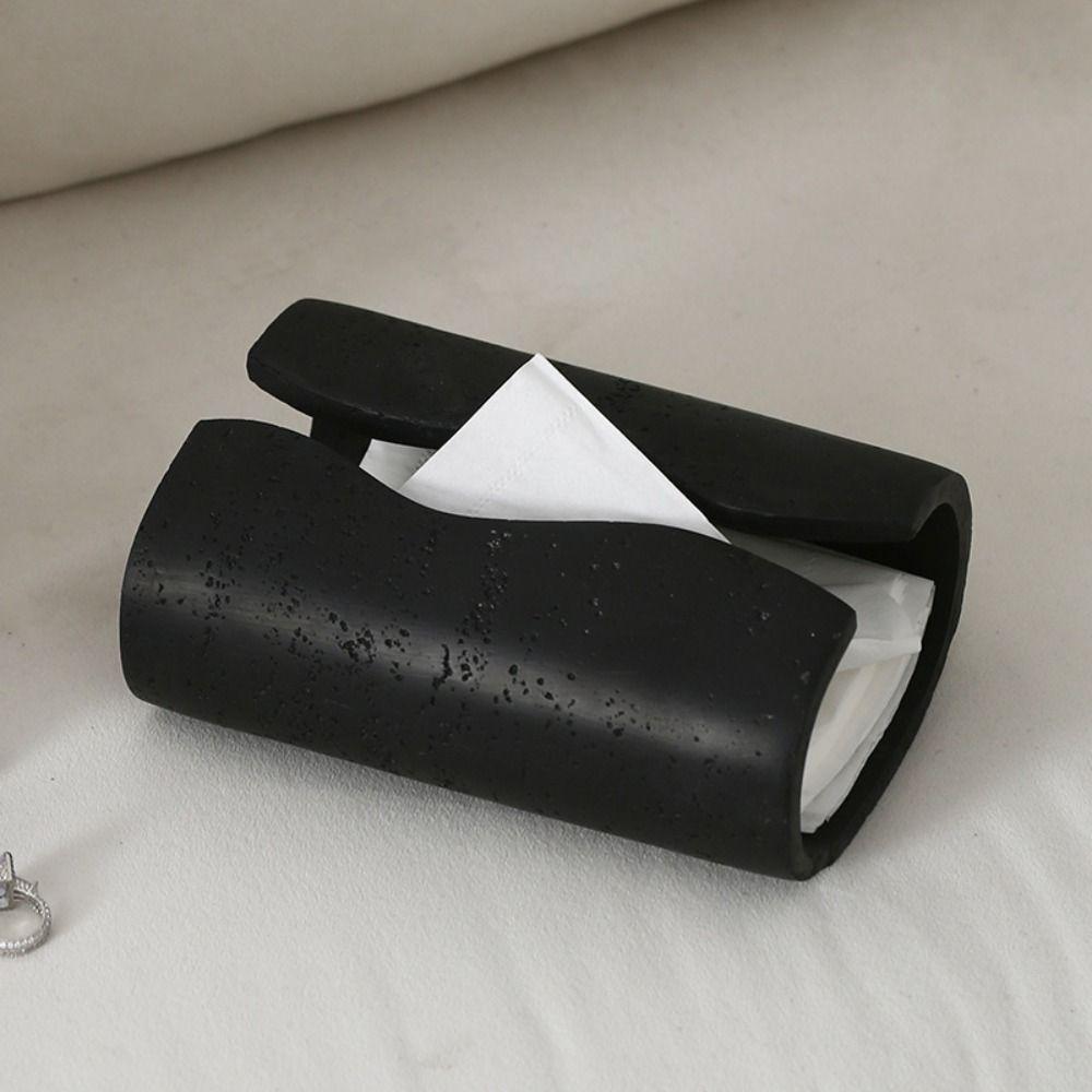 Cave Stone Design Tissue Box Home Decor Napkin Dispenser Creative Napkin Organizer Modern Home