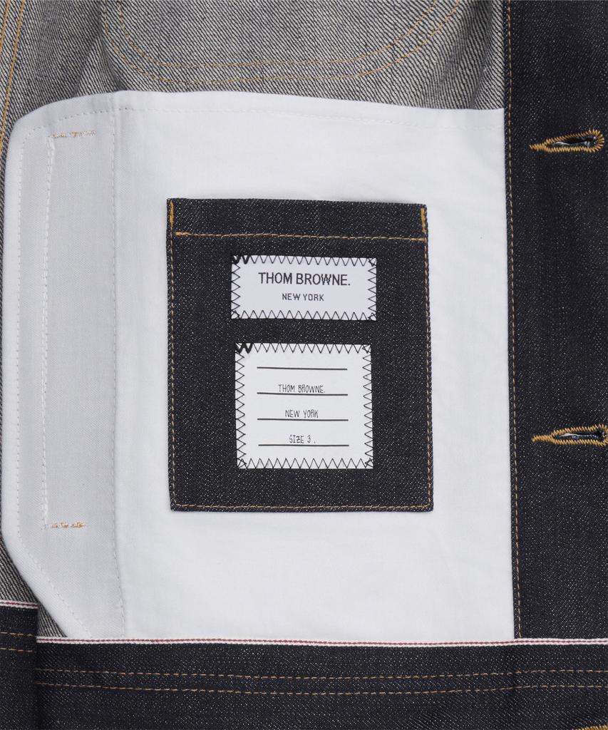 Thom Browne Selvedge Denim Backstrap Utility Jacket - Navy / Mjo256Sf1101415