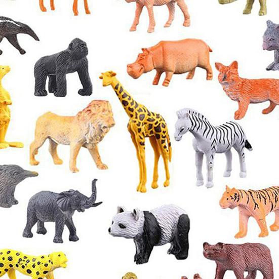 Рождественский адвент-календарь с 24 фигурками животных, ежедневный обратный отсчет до Рождества для детей, интерактивное развлечение для родителей и детей, коллекция подарков