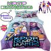 KPop Demon Hunters Руми Аниме Двумерный Четырехкомпонентный Комплект Студенческое Общежитие Мягкое и Удобное Пододеяльник и Комплект Постельного Белья