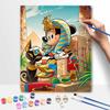Disney digital oil painting Egyptian Mickey Mouse Pharaoh art handmade diy gift home decoration