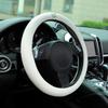 Новый чехол на руль автомобиля, милый мультяшный автомобиль с нескользящей ручкой, перчатки, льняной чехол на руль, интерьер