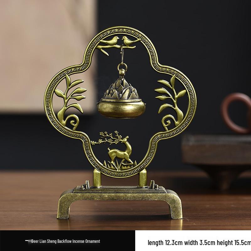 Креативная подвесная благовонница в виде журавля и лотоса - Дзен, чайная церемония, домашний декор.