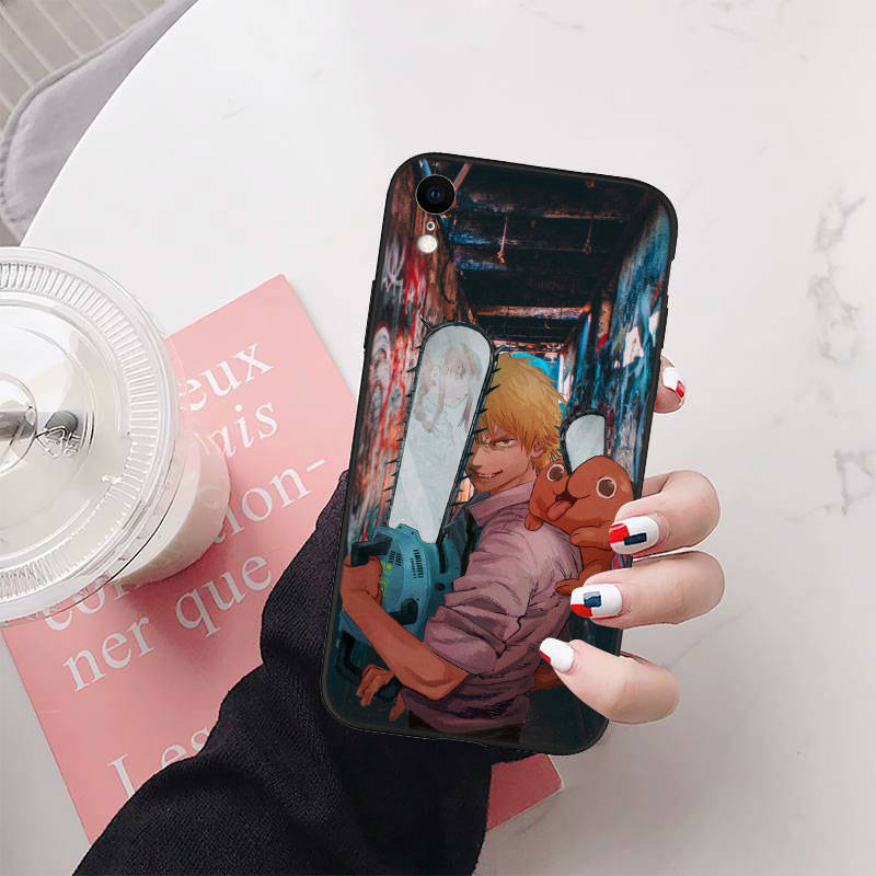 Чехол для телефона Chainsaw Man для iPhone 6 6s 7 8 11 12 13 14 15 XS Pro Max XR X SE Samsung S20 S21 S22 S23 S24 FE Ultra S8 S9 S10 Plus Lite S21S S10E