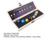 Faux Crystal 9 Planets Ball Solar Sun System Rock with Wooden Box Realistic Looking Quartz Stones Beads Desktop Decoration
