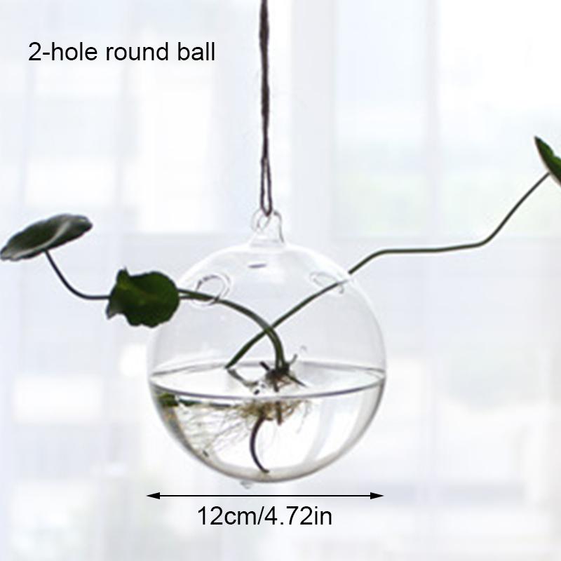 1 шт. прозрачные вазы для гидропоники, террариумный контейнер, подвесная стеклянная ваза, цветочный горшок