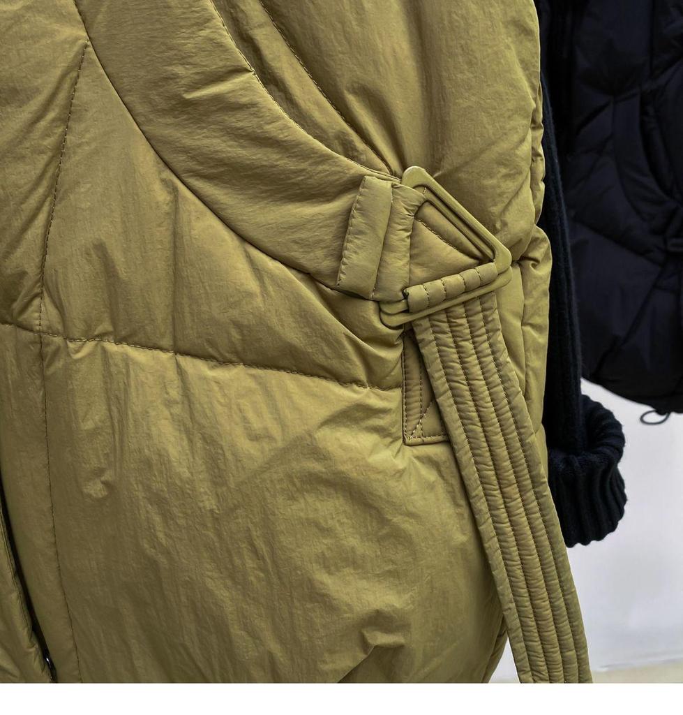 Женская куртка миди без рукавов большого размера - Толстый теплый пуховый хлопковый жилет для осени/зимы