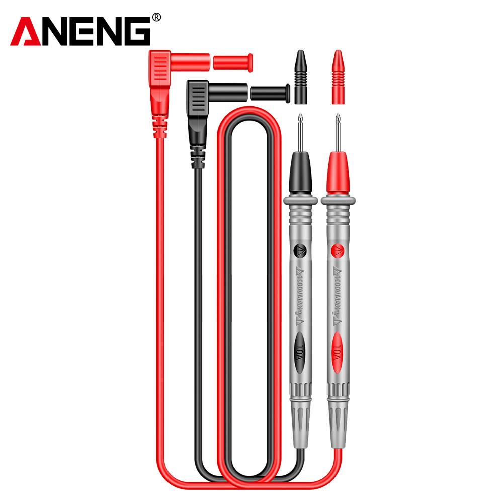 2026 New Professional ANENG Digital Multimeter Test Pen Wire Probe Leads 1000V 10A Universal Needle Tip PT1004B Anti-burnHeat Resistance Welding Tools