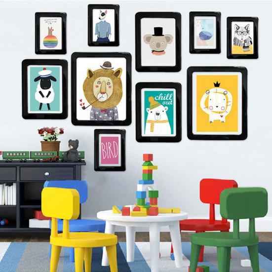 Мини-прямоугольник магнитный магнит на холодильник картина фоторамка DIY Декор