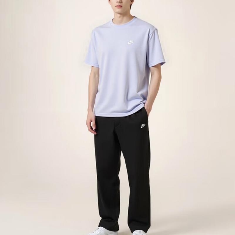 Nike Вязаная футболка с круглым вырезом, спортивная, повседневная, удобная, универсальная, с коротким рукавом, мужские топы FV0376-057