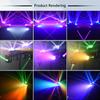 Portable Gig Bar 2x30W RGBW butterfly Strobe Par Moving Head Removable bar Light Disco Dj Party Stage Light With T bar Stand