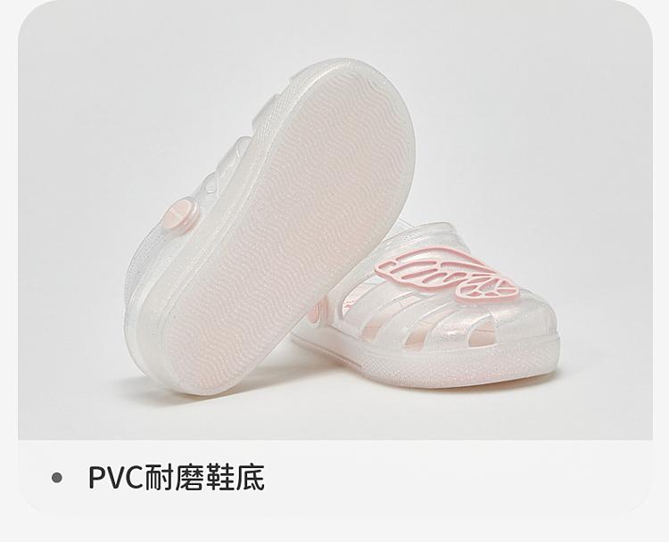 David Bella Girls' Sandals Summer New Children's Slippers Baby Transparent Jelly Cool Sandals Beach Shoes
