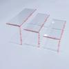 Thick Transparent Acrylic Multi Layer Display Storage Rack for Desktop Blind Box Dolls Toys Figures and Mini Collectibles, 3-PSC 6-PSC