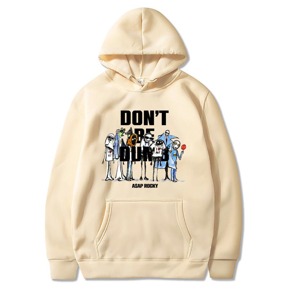 American Rapper Album Print Hoodie Album DON'T BE DUMB Sweatshirts Harajuku Aesthetic Hoody Classic Punk Hooded Pullovers
