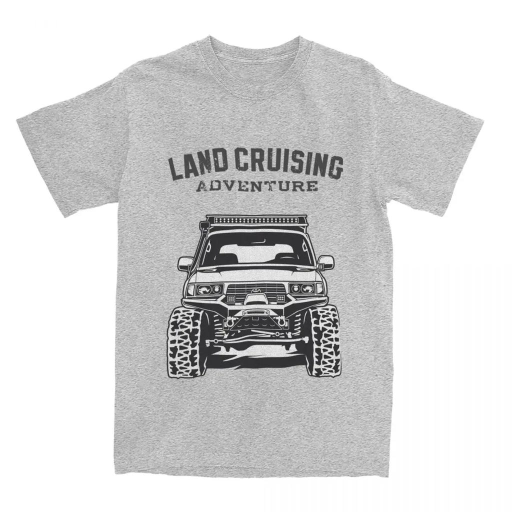 Винтажные футболки Landcruising Adventure Land Cruiser 80 Off Road для мужчин Pure FJ80 Off-road Car Tee Shirt Graphic Clothing
