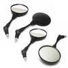 1 Set Rearview Mirrors Universal Folding Round Motorbike Modified Rear View Mirrors for Motorcycles