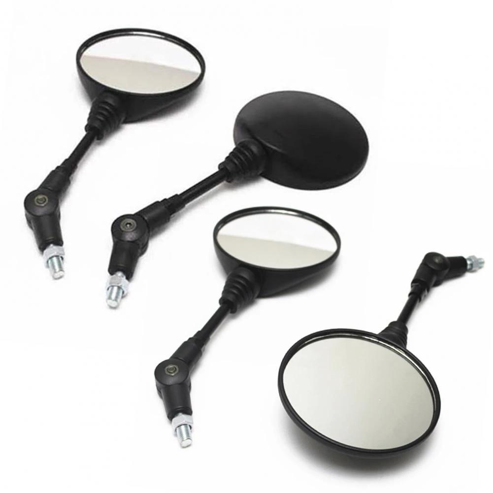 1 Set Rearview Mirrors Universal Folding Round Motorbike Modified Rear View Mirrors for Motorcycles