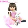 BZDOLL 55 см реалистичная кукла реборн 22 дюйма силиконовая для всего тела для новорожденных Bebe девочка прекрасная игрушка для ванной